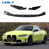 Dry Carbon Fiber Car Front Bumper Splitter Lip Spoilers for BMW G80 G82 G83 M3 M4 2021 UP MP Style C