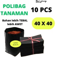 10 SHEETS SIZE 40X40 CM PLASTIC POLYBAG PLANT POLYBAG