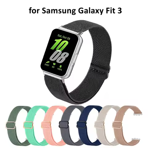 Elastic Strap For Samsung Galaxy Fit 3 Band Nylon Loop Replacement Wristband for Samsung Watch Fit 3