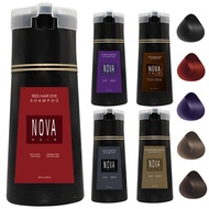 Nova Hair Dye Shampoo Gentle Hair Coloring Shampoo White Hair Shampo Long Lasting Hair Dying Shampoo