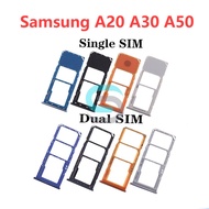 Sim Tray Card For Samsung Galaxy A20 A30 A50 Sim Card Adapter SIM Card Slot Tray Adapter Replacement