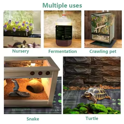 5~28W Seedling Heat Mat Plant Seed 220V~240V Pet Winter Heating Mat Anti-cold with Temperature Contr