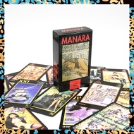 Manara ผู้ใหญ่ดาดฟ้าไพ่ทาโรต์ | หนังสือคู่มือกระดาษ | ขนาดใหญ่มาตรฐาน12X7ซม. | 78แผ่นไพ่ทาโรต์การ์ดก