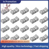 20Pcs 24mmx11mmx10mm Console Mixer Slider Fader Knobs Replacement for Potentiometer Gray Knob Black 