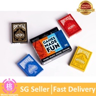 Bicycle 4 Playing Card Games in 1: Euchre, Hearts, Spades, and Solitaire (4 Card Game Pack)