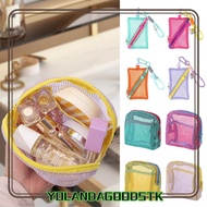 IYOLANDAGOODS1 Mesh Cosmetic Bag, Dopamine Color Toiletry Storage Bag, Large Capacity Candy Color Ma