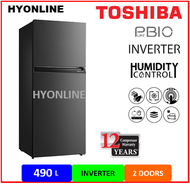 GR-RT559WE-PMY(06) - TOSHIBA 2 DOORS 490L INVERTER REFRIGERATOR | TOSHIBA PETI SEJUK | TOSHIBA PETI 