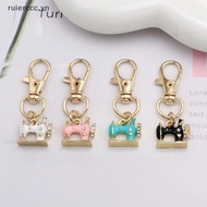 ruierccc 4pcs Mini Sewing Machine Keychains – A Stitch Of Memory & Meaning, Vintage Miniature Enamel