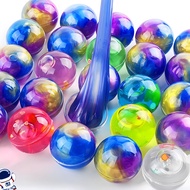 Clear Crystal Slime & Fluffy Foam Slime with Beads Non-Sticky Stretchy Putty DIY Gift Idea