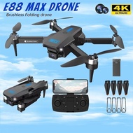 Flycam E88 Max 4k Drone camera képMáy bay điều khiển từ xa chụp ảnh trên không HD động cơ không chổi