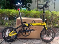 優惠價 2023 最新款 頭柱內摺版 DAHON K3 PLUS 9速 16吋 碟剎 鋁合金 折叠車 送水架前後蛙燈叮叮