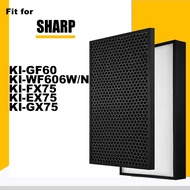 มัลติฟังก์ชั่ HEPA และคาร์บอนรวมกรองสำหรับ Sharp KI-GF60 KI-WF606W /N KI-FX75 KI-EX75 KI-GX75เครื่อง