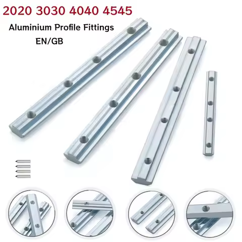 V-Slot T-Slot Joiner 2020 3030 4040 4545 Straight Joint Inside Connector Aluminium Profile Fittings