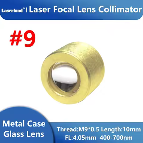 400-700nm G2 Focal Lens Collimation Glass for RGB Laser Diode Module M9/P0.5 Frame