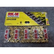 428 RKM CHAIN 428X132 RKM RACING CHAIN 428 GOLD RANTAI RKM 428 RANTAI 428 GOLD EMAS 428X120 428X132