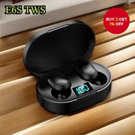 E6S TWS Bluetooth 5.0 Earbuds Ultra-Compact Wireless Portable Charging Case Lightweight
