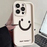 Smiley phone case suitable for iphone 15 Pro max/14/13 Apple phone case iphone 7plus/8plus anti-fall phone protective case iphone x/xr/12pro smile phone case