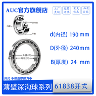 Deep Groove Ball Bearing 190mm Inner Diameter 240mm Outer Diameter 24mm Height