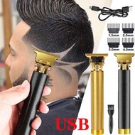 USB Rechargeable Electric Hair Clipper, Cordless Hair Trimmer Set For Hair Cutting, Professional Tri