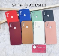 CASING HP SAMSUNG A11 / SAMSUNG M11 CASE MACARON PRO CAMERA SOFTCASE CANDY MATTE