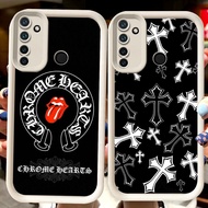 H115 Chrome H-Hearts White Casing for Realme Narzo 10A 5i 9i C75 7i 6i C17 C2s C2 5s 10 20A 5 14 14T