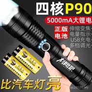 Outdoor Rechargeable Battery Life Supply Strong Light Emergency Flashlight Super Long-range Light Lo