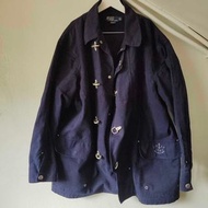 R.L POLO 藍色 消防服 扣件 外套