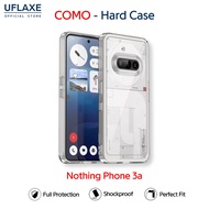 UFLAXE COMO - For Nothing Phone 3a Case - Clear Anti-yellowing Shockproof Hard Case, Anti-Fingerprin