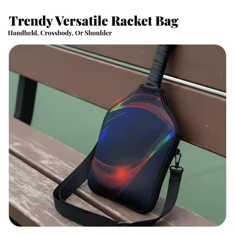 Pickleball Paddle Bag Neoprene Material Pickleball Bag Versatile Carry Choices Adjustable Strap for 