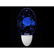 LED Stereo Night Light Sci-Fi Constellation Scorpio 110V 0.3W Made In Taiwan BSMI Certification