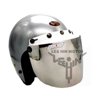 Original Magnum 5 Button White Cap with Visor ( Grey )