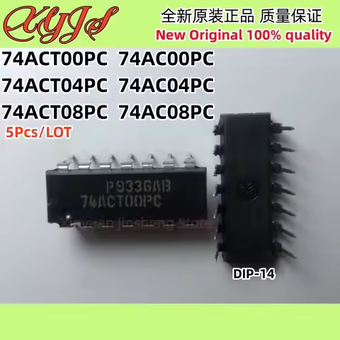 5Pcs/LOT 74ACT00PC 74ACT00 74AC00PC 74AC00 74ACT04PC 74ACT04 74AC04PC 74AC04 74ACT08PC 74ACT08 74AC0