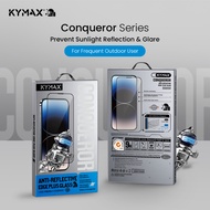 (Clear) KYMAX iPhone Screen Protector Anti-reflective Edge Plus Glass iPhone 13 Pro 13 14 6.1inch