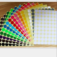 *Ready Stock* Colourful 16mm Round Dot Sticker Self Adhesive Write Print Sticker
