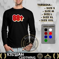 T-shirt 88 Rising Logo Long Sleeve Distro Shirt