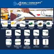 SMJ CONCEPT® Installation Tool Set | Saw, Measuring Tapes, Utility Knife, Caulking Gun, Glue
