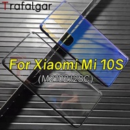 Transparent Glass Battery Back Cover For Xiaomi Mi 10S 5G Rear Housing Door Panel Case Replacement+A