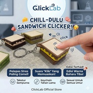 Sandwich Fidget Clicker Toy Stress Relief Pop Click Button