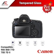 Tempered Glass Kamera DSLR Canon Eos 90D 80D 77D 70D 7D II Anti Gores