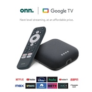 升級版 Chromecast with Google TV - onn. Google TV 4K Pro Streaming Box 連智能音箱（2024 最新版）