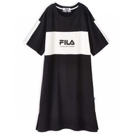 FILA黑白撞色連身裙