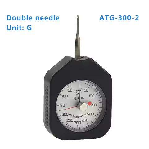 ATG-300-2 Dial Tension Meter Analog Force Gauge Double Pointer Force Tools 300g