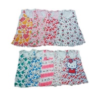 1-4 Years Kutung Dress made of t-shirt material Dress Kids Girl Gaun Budak Perempuan