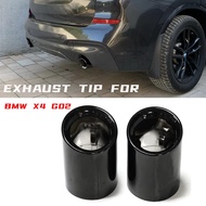 Car Exhaust Tip For BMW X3 G01 X4 G02 30i Exhaust Tips Muffler Stainless Steel Exhaust Pipe Trim 201