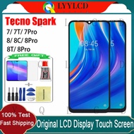 Tecno Spark 7 7T 7 Pro 8 8C 8P 8T 8 Pro LCD Display Touch Screen With Frame Replacement