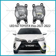 ☾ ◿ ◧ Front Bumper Fog Light Lamp foglight foglamp LED For toyota vios 2021 2022 ORIGNAL QUALITY