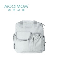 沐伊孕哺 MOOIMOM - 幾何字母2 Ways防潑水媽媽包-質感灰