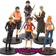 Bisa Cod Action Mini Figur Anime One Piece Law Ace Nami Sanji Zoro