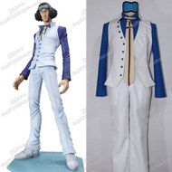 One Piece Luffy Costume Guzan Aokiji cos Clothes Anime cosplay Costume Full Set Free Shipping