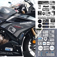 GOPRO Sticker Set Racing Motorbike Scooter Body Helmet Decoration Decal Accessories UV Material Moto